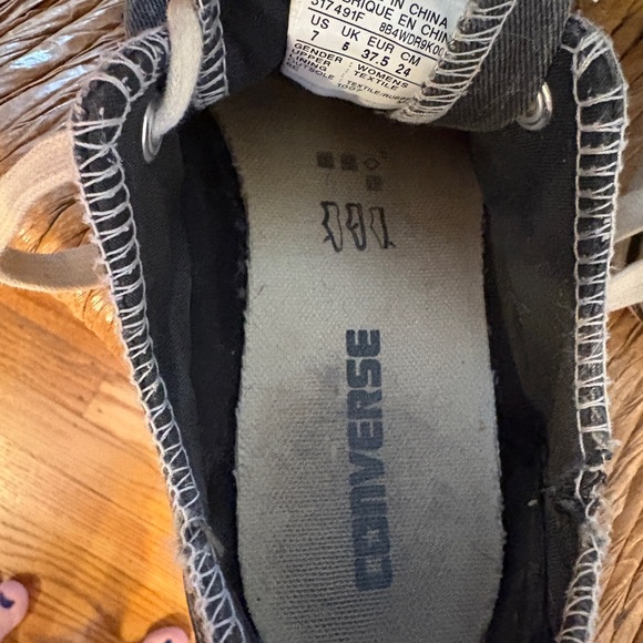 Converse Black and White Canvas Shoes - Picture 4 of 6